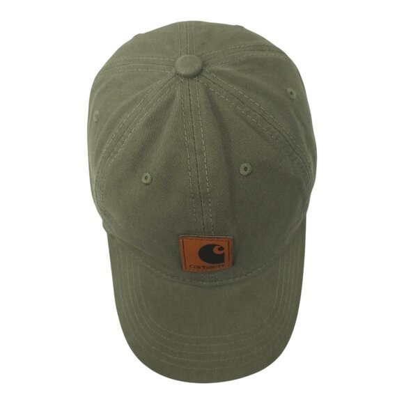 Carhartt Strapback OSFA Cap Hat Trucker Baseball Logo Patch Fatigue Green - Picture 6 of 14
